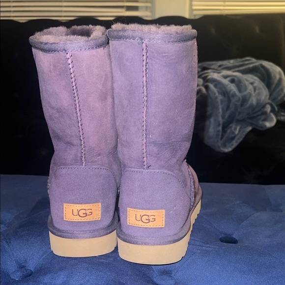 UGG Purple Shearling Lined Winter Boots - Picture 3 of 3